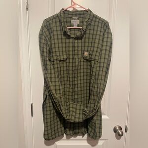 Carhartt - Green Flannel. 2XL.